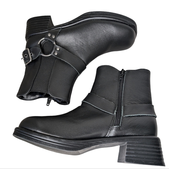 Girls' J-Rider Leather Harness Moto Boots (Youth)....Size 4 - Picture 4 of 10